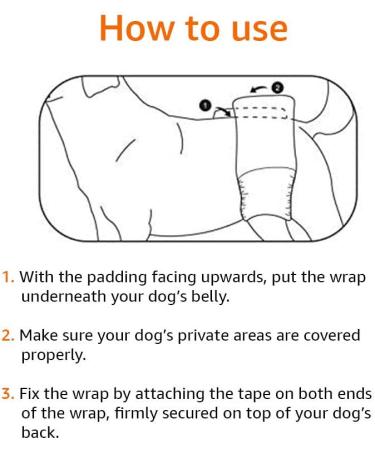 Amazon Basics Male Dog Wrap Disposable Diapers Medium - Pack of 30 - Buy Online on GoSupps.com