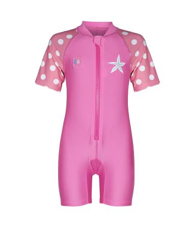 Juicy Bumbles Baby Swimsuit - One Piece Baby Swimming Costume - Short Sleeve Toddler Swimming Costume - Baby Girl Swimsuit - Baby Boy Swimsuit - Girls and Boys Swimming Costume (6 Months - 5 Years) 3-4 Years Starfish