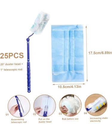 21PCS Fluffy Dusters Refills Disposable Anti-Static Dusters Refill with Extendable Handles Replacement Dusters for Cleaning for Furniture Long Handled Duster - Buy Online on GoSupps.com