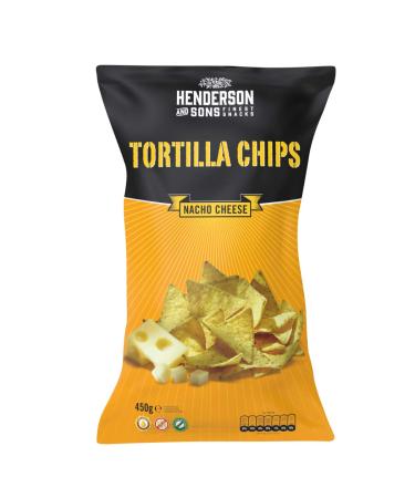 HENDERSON AND SONS Henderson and Sons 450g Nacho Cheese Tortilla Chips Gluten Free
