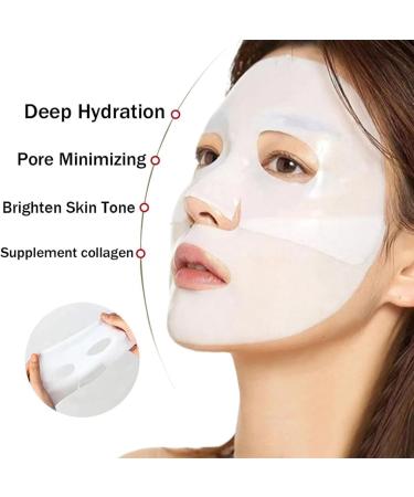Spruka Bio-Collagen Mask Bioglow Overnight Bio-Collagen Mask Deep Collagen Anti Wrinkle Lifting Mask Bio Collagen Face Mask Overnight 3 to 4 Hour Face Collagen Sheet Mask (4PCS) - Buy Online on GoSupps.com