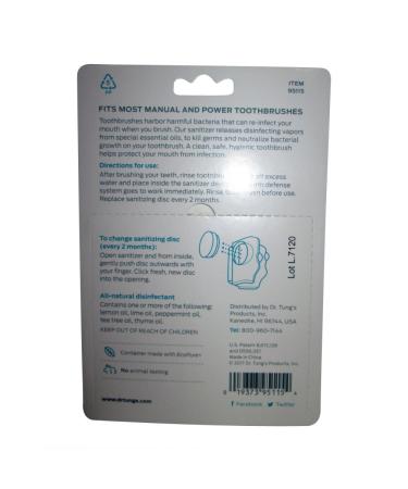 Dr. Tung's Snap-On Toothbrush Sanitizer 2 Count - Pack of 10, Assorted Colors - Buy Online on GoSupps.com