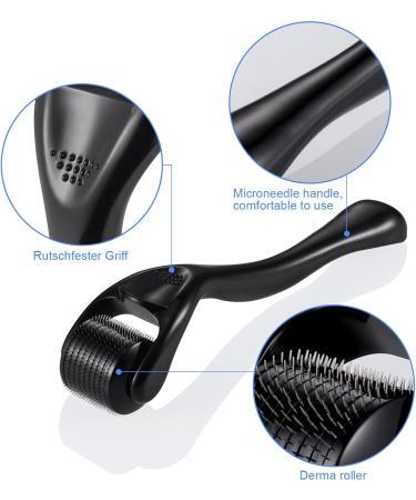 Zephyrcraft 2-Piece Dermaroller Set | 540 Needles for Face Body & Beard Growth | Microneedling Roller for Men & Women | Hair Care & Skin Rejuvenation - Buy Online on GoSupps.com