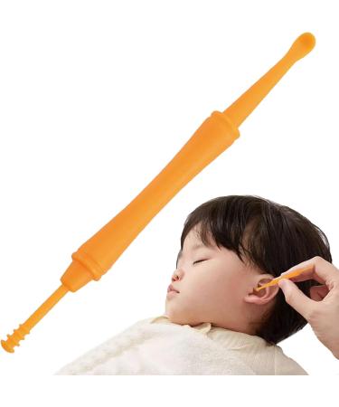 kisronda Ear Cleaner Tool | Double Head Ear Wax Removal Tool Portable Ear Pick Toddler Ear Cleaner Tool Ear Wax Pickers Ear Care Tool | for Ear Cleaning Orange - Buy Online on GoSupps.com