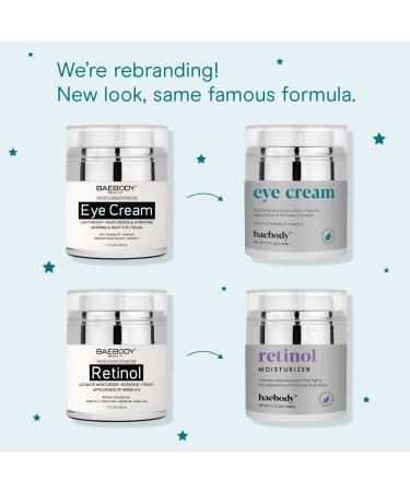 Baebody Eye Cream & Retinol Moisturizer Bundle - Ultimate Skincare Duo for Brighter Eyes and Youthful Skin - Buy Online on GoSupps.com