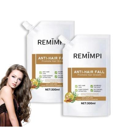 Remimpi Anti Hair Fall Hair Treatment Shampoo Oil Control, Remimpi Anti-Hair Fall Hair Loss Shampoo, Anti Hair Loss Anti Rambut Rontok Ketombe Herba Extract 300ml (2 Pcs)