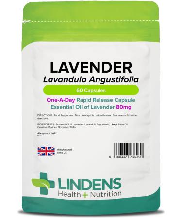 Lindens - Lavender Oil (80 mg) 60 Capsules