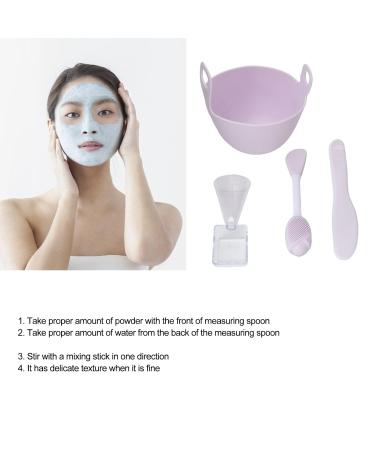 Soft Reusable Silicone Face Mask Mixing Bowl Set with Spoon Brush - Ideal for Beauty Salons | International Shipping - Buy Online on GoSupps.com