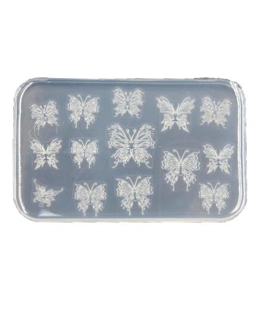 MCAORI 3D Nail Art Mold with Variety of Patterns Template Carving Sticker Stencil Tools Moulds for Nail Enthusiasts and Salons