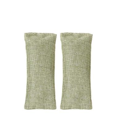 2Pcs Bamboo Charcoal Bag Odor Absorber Auto Deodorizer Air Purifying Green