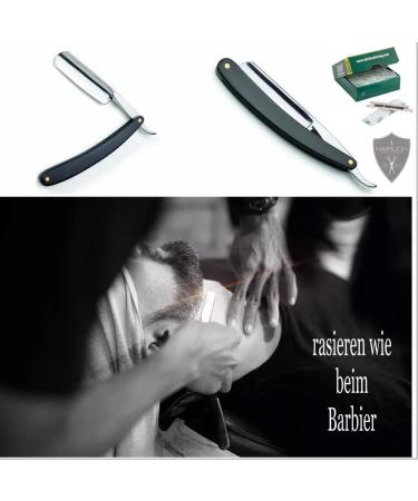 Hairlich Knife Set for Wet Shaving | Classic Beard Razor with Changeable Derby Blades | Precision Shaving for Men - Buy Online on GoSupps.com