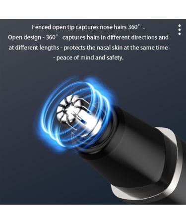 2024 Painless Ear and Nose Hair Trimmer - Battery Operated Dual Blade Easy Clean for Men & Women - Available in Black & White - Buy Online on GoSupps.com