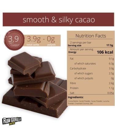  Raw Gorilla Raw Gorilla Chok Smooth and Silky Cocoa | Pack of 2 | Gluten-Free Snacks | Keto-Friendly Chocolate | No Added Sugar | Vegan Snacks | Organic | Sugar-Free Chocolates | Nut-Free | Healthy Snacks - Buy Online on GoSupps.com