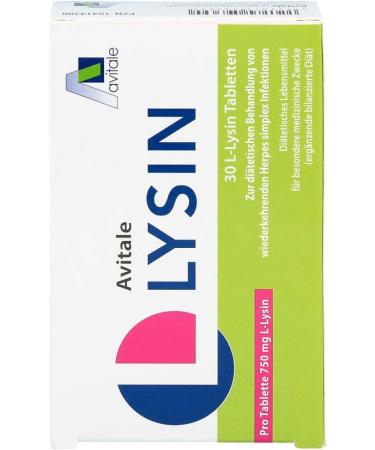 L-Lysine 750 mg Tablets - 30 Count - Supports Immune Health | Buy Internationally - Buy Online on GoSupps.com