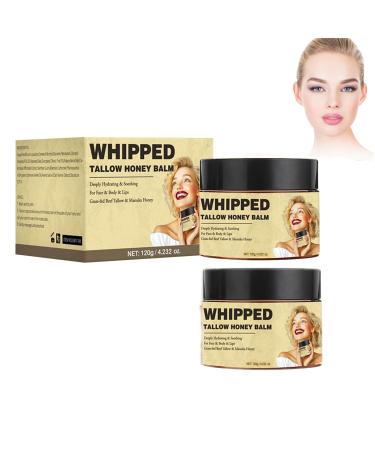 Eazerom 10 Beef Tallow Cream 120g*2 Suet Honey Balm Beef Tallow Moisturize Face & Body Whipped Moisturize Beef Neck Balm Defense Balm