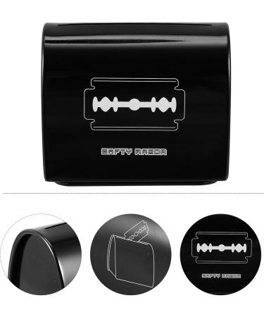 Beavorty Safety Razor Disposal Box 2 Pack Square Blade Storage for Salon & Home Black 6.5x4.5x6cm - Buy Online on GoSupps.com