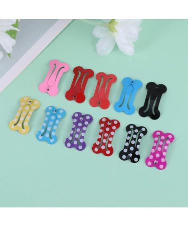 STOBOK 20pcs Mini Pet Hair Clip Bone-Shaped Snap Bows for Dogs and Cats - Grooming Topknot Bows for Parties and Birthdays - Random Color - Buy Online on GoSupps.com