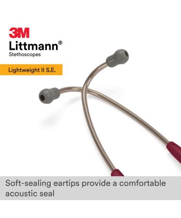 3M Littmann Lightweight II S.E. Stethoscope Burgundy Tube 28 inch 2451 - Single - Buy Online on GoSupps.com