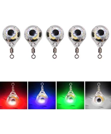 5-Pack LED Fishing Light - Eye-Shaped Underwater Nightlamp & Strobe Flashing Lure Attractor Tool for Bait Fishing - Buy Online on GoSupps.com