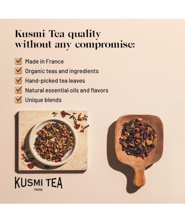  KUSMI TEA Kusmi Tea - Vanilla Rooibos - Pack of 2 boxes - Organic Infusion - Rooibos from Organic Farming - Caffeine-Free Infusion - Enjoy Hot or Iced Tea - 2 x 20 Tea Bags - Buy Online on GoSupps.com