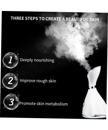 OHPHCALL Portapotty 1pc Beauty Steaming Face Instrument Hot Spray Hydrating Facial Sprayer Nano Cleansing Instrument Household Steaming Face Instrument Cosmetic Face Steamer White - Buy Online on GoSupps.com