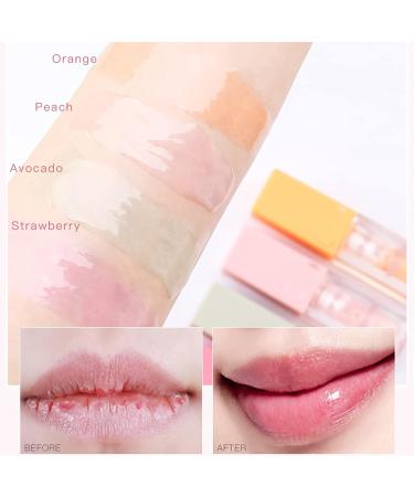 Hydrating Lip Oil Set: Long-Lasting Nourishing Lip Gloss with Fruit Extracts - Clear Jelly Gloss for Dry Lips - Plumping Lip Gloss Gift for Women - Buy Online on GoSupps.com