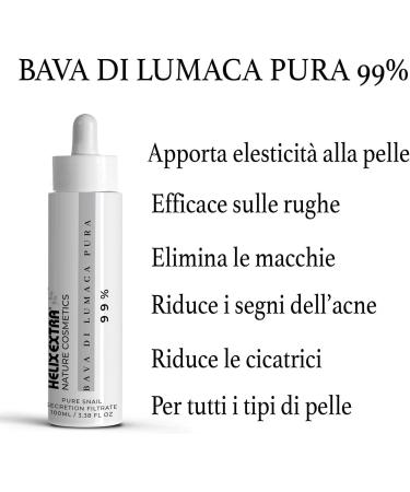 Helix Extra - 100% Pure Snail Slime Large Size 100ml Pure Snail Slime Serum Moisturizing Anti-Wrinkle Anti-Aging for Face Neck and D collet Multi-Purpose Anti-Dark Spot Brightening - Buy Online on GoSupps.com