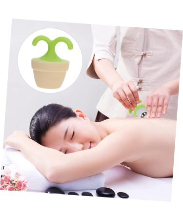 Collbath 2 STK Rollerball Massage Device Manual Muscle Roller for Body Relief | Handheld Massage Tool in Rost-Free Steel (6.5x5cm Green) - Buy Online on GoSupps.com