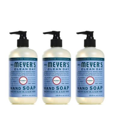Mrs. MEYER'S CLEAN DAY Bluebell Hand Soap 12.5 Fl Oz (Pack of 3)
