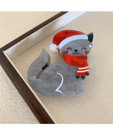 POPETPOP Christmas Hair Clips Cute Cat Hair Claw Clips Xmas Hair Barrettes Christmas Holiday Hair Accessories for Women Girls - Buy Online on GoSupps.com