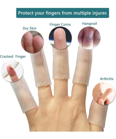 20 Pack Finger Protectors Finger Cots Moisturizing Thumb and Finger Covers Elastic Cracked Finger Sleeves to Protect Cracked Peel Finger and Other Finger Pain - Buy Online on GoSupps.com