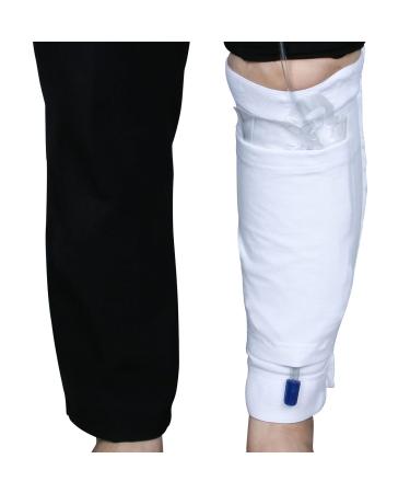 Catheter-leg bag holder stretchy catheter-urin-drainage bag calf holder band foley-leg bag sleeve for incontinence urine bags.(L) - Buy Online on GoSupps.com