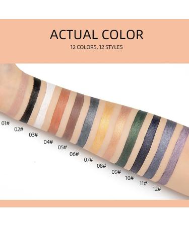 Greyghost 6PCS Eyeshadow Stick Set Smudge Proof Eyeshadow Pencil Crayon Highlighting Pigmented Eyeshadow Stick Long Lasting Cream Eyeshadow Stick Cream Eye Shadow Stick Makeup (Set A) - Buy Online on GoSupps.com