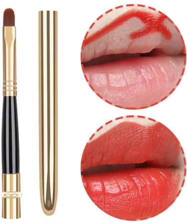 2 Pcs Retractable Lip Makeup Brush Portable Lip Brush Travel Makeup Brushes Lip Brush for Lipstick and Lip Contour - Buy Online on GoSupps.com