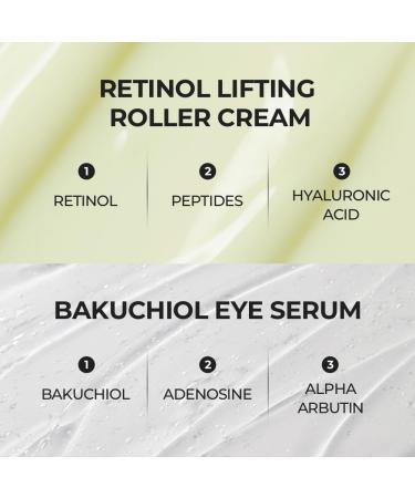 Buy SKIN&LAB Anti-aging Rollers Duo Set - Korean Vegan Skincare | Bakuchiol Eye & Retinol Lifting Roller | Perfect Gift Set for Youthful Skin - Buy Online on GoSupps.com