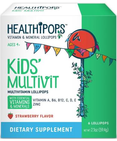 Healthipops Kids Multivitamin Lollipops (6-Pack)
