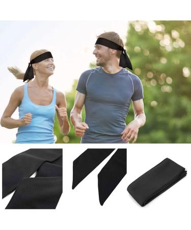 Buy Sports Headband for Women & Men | Moisture-Wicking Outdoor Fitness Band for Running Yoga Cycling - Black - Buy Online on GoSupps.com