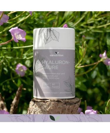 Hyaluronic Acid 500 mg Capsules | 80 Vegan Capsules | High Dose 500-1500 KDA | Low & High Molecular Weight | Enhanced Bioavailability & Tolerance - Buy Online on GoSupps.com