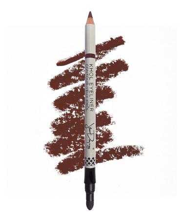 Jillian Dempsey Kh l Eyeliner: Natural  Waterproof Eyeliner Pencil with Built-in Smudger and Long-Lasting Color I Rich Brown