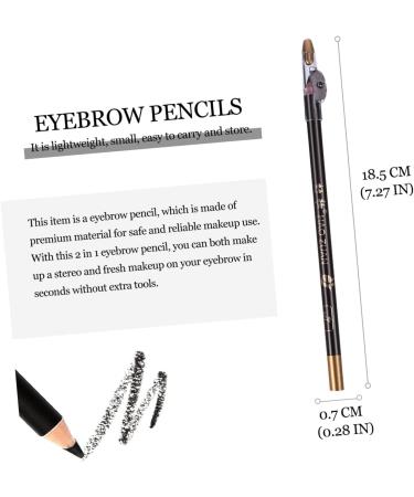 OHPHCALL 8pcs Sharpener Eyebrow Pencil Makeup Sharpener Long Lasting Eyebrow Pencils 1 count (Pack of 1) Black - Buy Online on GoSupps.com