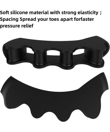 Buy Toe Separators for Men - Correct Toes Silicone Spacers for Yoga Running & Comfort - Buy Online on GoSupps.com