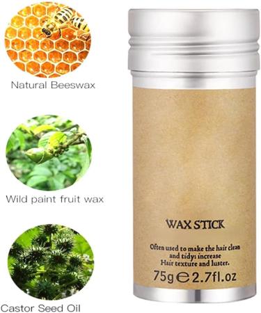 Clay Wax Hair Wax Stick Professional Broken Hair Shaping Gel Hairstyling Moisturizing Wax 75g - Buy Online on GoSupps.com