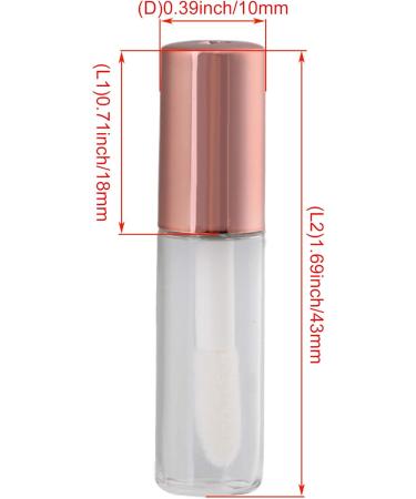 RDEXP Mini Lip Gloss Refillable - 20pcs 1.2ml Rose Gold Containers for Travel & DIY Beauty - Buy Online on GoSupps.com
