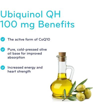 Sisu Ubiquinol QH 100 mg 60 Soft Gels - Antioxidant CoQ10 Supplement - Energy & Heart Health Support - Non-GMO Gluten & Dairy Free - 60 Servings - Buy Online on GoSupps.com