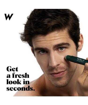 Wolf Project Under Eye Roller - Energizing Serum for Dark Circles & Puffiness - Men's Brightening Eye Cream with Caffeine, Vitamin C & Peptides (15ml) - Buy Online on GoSupps.com