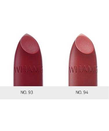 Whamisa Organic Flowers Lipstick Color 94 - Sate Rose Holzton | Vegan Gluten-Free Halmmatter Finish | Fermented Korean Natural Cosmetics - 4g - Buy Online on GoSupps.com