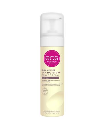 eos Shea Better Shaving Cream for Women - Vanilla Bliss | Shave Cream, Skin Care and Lotion with Shea Butter and Aloe | 24 Hour Hydration | 7 fl oz, (601) 7 Fl Oz (Pack of 1) Vanilla Bliss