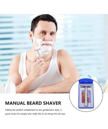 Lurrose Men's Manual Shaving Razor Set - Stainless Steel Hair Removal Device for a Smooth Shave - International Shipping Available - Buy Online on GoSupps.com