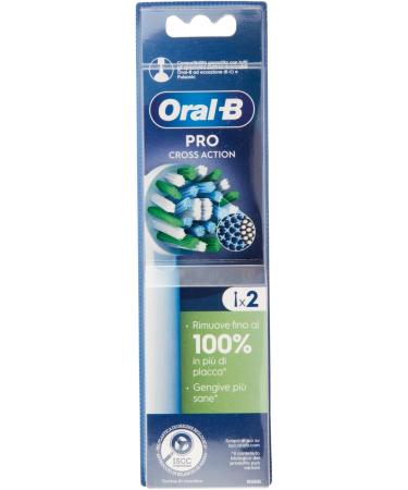 Oral-B Pro Cross Action Replacement Heads for Rechargeable Electric Toothbrush 2 pcs - Buy Online on GoSupps.com