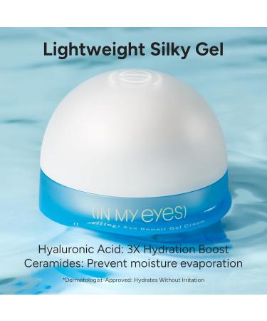 In My Eyes Eye Repair Gel Cream - Under Eye Cream with Caffeine & Lutein, Anti-Wrinkle and Firming, Treatment to Reduce Dark Circles, Fine Lines & Puffiness, 0.5 oz. - Buy Online on GoSupps.com